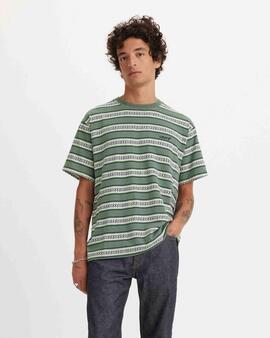 CAMISETA LEVI'S® RED TAB™ VINTAGE TEE OTIS GEO STRIPE FOREST