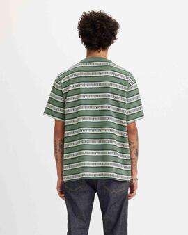 CAMISETA LEVI'S® RED TAB™ VINTAGE TEE OTIS GEO STRIPE FOREST