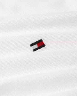 CAMISETA GLOBAL STRIPE CUFF REGULAR FIT PIQUÉ BLANCO