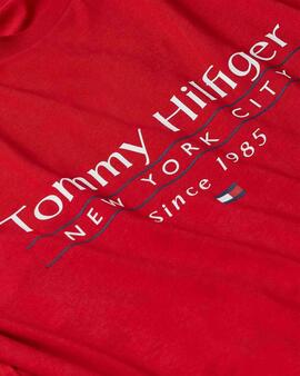 CAMISETA CENTER STACK REGULAR FIT ROJA