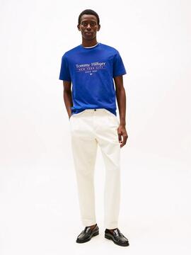CAMISETA CENTER STACK REGULAR FIT AZUL ROYAL