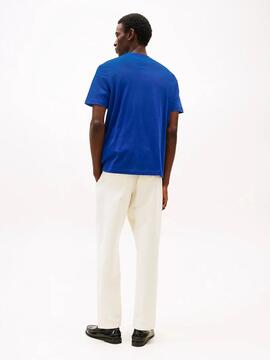 CAMISETA CENTER STACK REGULAR FIT AZUL ROYAL