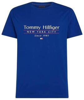 CAMISETA CENTER STACK REGULAR FIT AZUL ROYAL