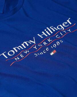 CAMISETA CENTER STACK REGULAR FIT AZUL ROYAL