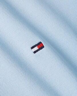 POLO FLAG CUFF SLIM FIT CON DETALLES DISTINTIVOS CELESTE