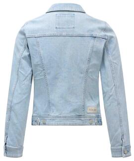 CAZADORA VAQUERA SLIM FIT EN DENIM AZUL BLEACH