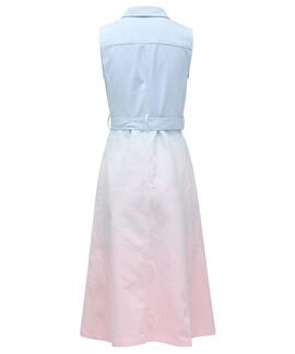 VESTIDO VAQUERO LARGO DENIM TRICOLOR DEGRADÉ