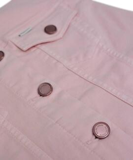 CAZADORA VAQUERA SLIM FIT EN DENIM ROSA