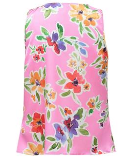 TOP DRAPEADO ROSA FLORAL