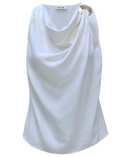 TOP DRAPEADO BEIGE CLARO
