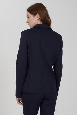 AMERICANA DE MUJER PUNTO MILANO AZUL MARINO