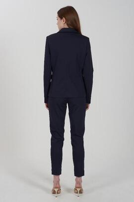 AMERICANA DE MUJER PUNTO MILANO AZUL MARINO