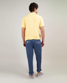 POLO PIQUÉ GARMENT DYED SLIM FIT AMARILLO