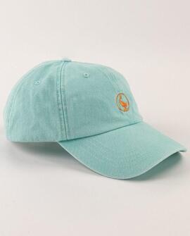 GORRA UNISEX ALGODÓN LAVADO VERDE AGUA