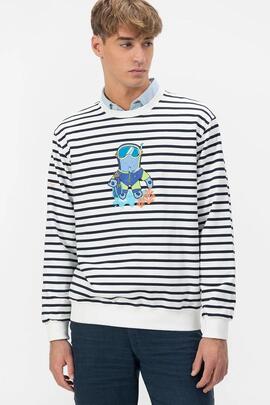 SUDADERA ELPULPO ESTAMPADO SNORKEL BLANCO PURO