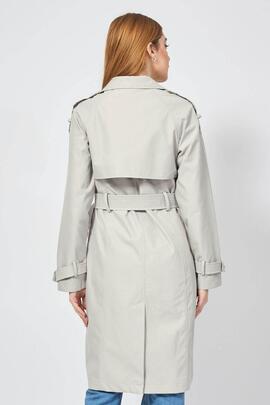 GABARDINA DE MUJER COLOR CRUDO