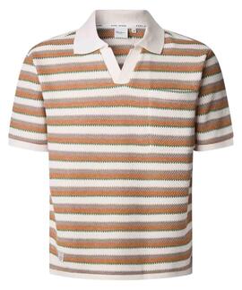 POLO MANGA CORTA DE PUNTO LAMAR RAYAS MULTICOLOR