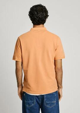POLO PIQUÉ NEW OLIVER SLIM FIT 166 SUNDOWN ORANGE
