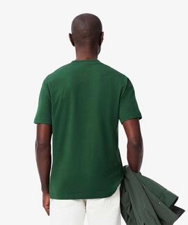 CAMISETA BÁSICA DE CORTE CLÁSICO REGULAR FIT VERDE