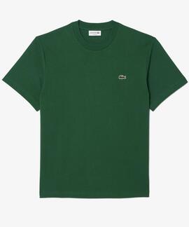 CAMISETA BÁSICA DE CORTE CLÁSICO REGULAR FIT VERDE