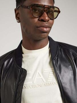 CAMISETA EA7 TRAIN VISIBILITY BEIGE