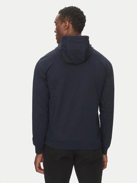 SUDADERA EA7 TRAIN LOGO SERIES AZUL MARINO / BLANCO