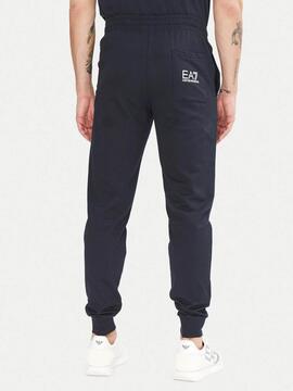 PANTALÓN DE CHANDAL EA7 TRAIN LOGO SERIES AZUL MARINO / BLAN