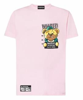 CAMISETA WANTED ROSA