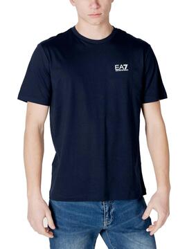 CAMISETA EA7 TRAIN LOGO SERIES AZUL MARINO