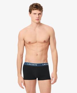 BOXERS 3 PACK TRUNK COTTON STRETCH NEGROS
