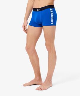 BOXERS 3 PACK TRUNK COTTON STRETCH CELESTE, AZUL ROYAL Y MAR