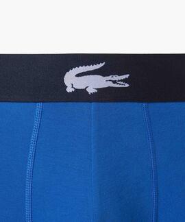 BOXERS 3 PACK TRUNK COTTON STRETCH CELESTE, AZUL ROYAL Y MAR