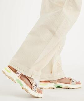SANDALIA FLAME CON TIRAS MULTICOLOR