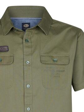 CAMISA MANGA CORTA NOVA VERDE CAQUI