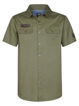 CAMISA MANGA CORTA NOVA VERDE CAQUI