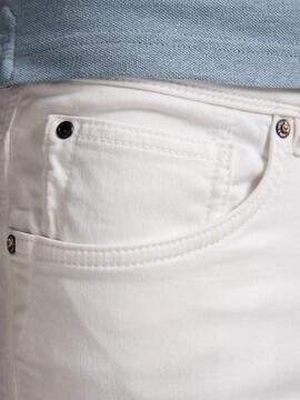 PANTALÓN CORTO VAQUERO JACKSON SLIM FIT BLANCO