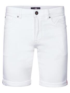 PANTALÓN CORTO VAQUERO JACKSON SLIM FIT BLANCO