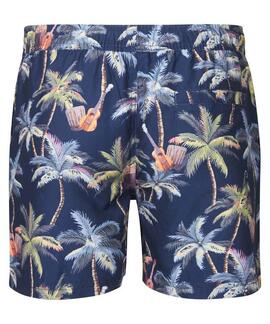 BAÑADOR CON ESTAMPADO INTEGRAL WAVECRESTWAY AZUL MARINO
