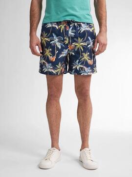 BAÑADOR CON ESTAMPADO INTEGRAL WAVECRESTWAY AZUL MARINO