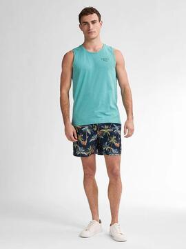 BAÑADOR CON ESTAMPADO INTEGRAL WAVECRESTWAY AZUL MARINO
