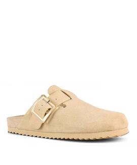 ZUECO MONOCOLOR SABOT ANTE BEIGE