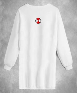 VESTIDO SUDADERA LASAL UNIVERSE BLANCO