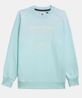 SUDADERA PEGASUS SLIM FIT AZUL AGUAMARINA