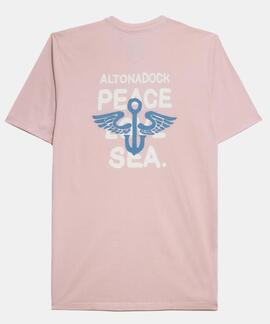 CAMISETA PEACE SLIM FIT ROSA