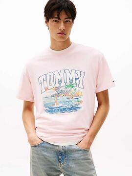 CAMISETA RELAXED FIT ARCH SAILING ROSA