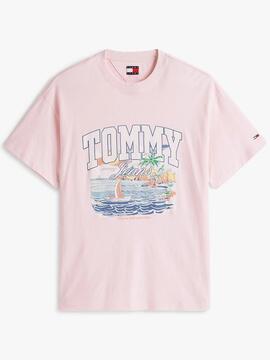 CAMISETA RELAXED FIT ARCH SAILING ROSA