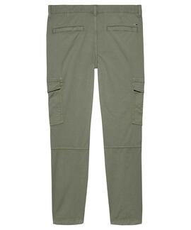 PANTALÓN BOLSO CARGO AUSTIN SLIM FIT VERDE CAQUI