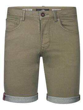PANTALÓN CORTO VAQUERO JACKSON SLIM FIT DUSTY ARMY