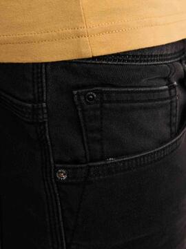 PANTALÓN CORTO VAQUERO JACKSON SLIM FIT NEGRO
