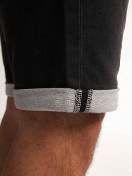 PANTALÓN CORTO VAQUERO JACKSON SLIM FIT NEGRO